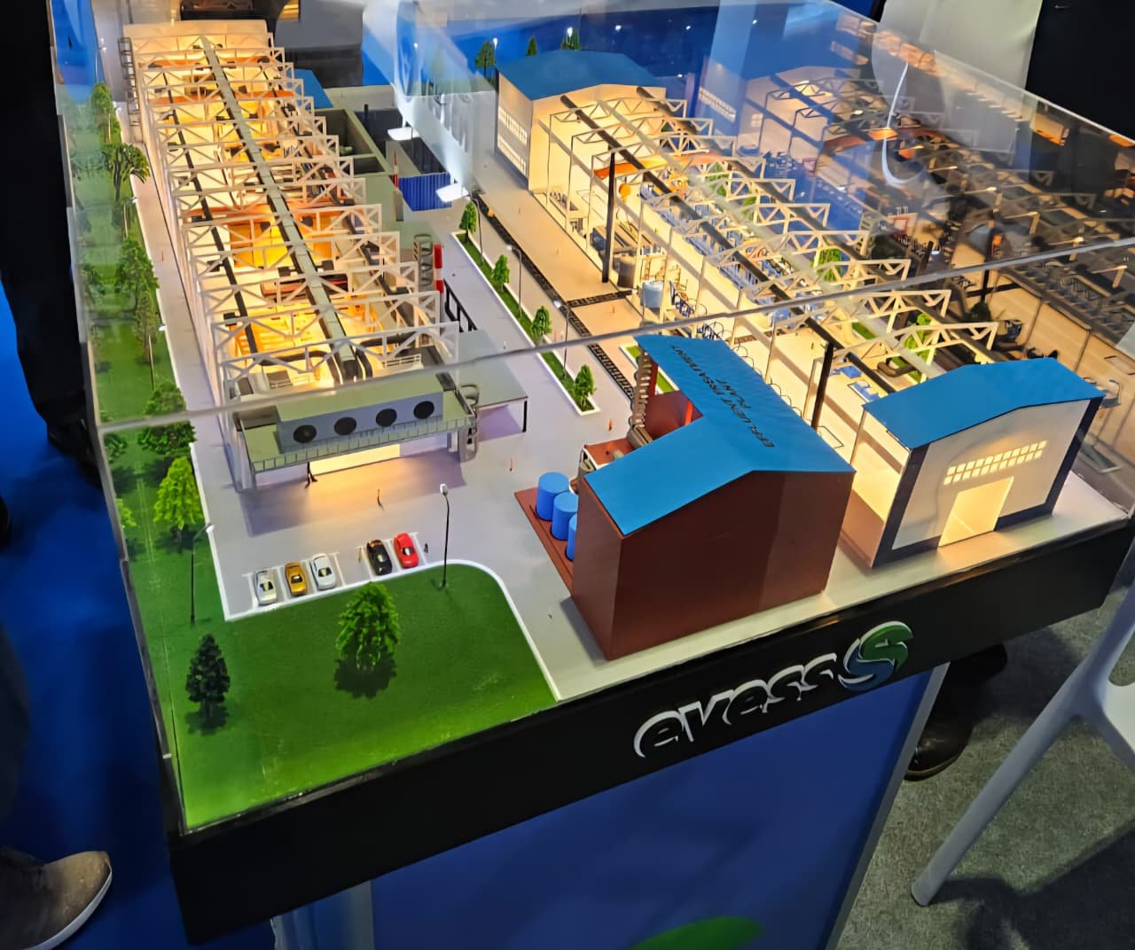 Master plan scaled model with landscaping