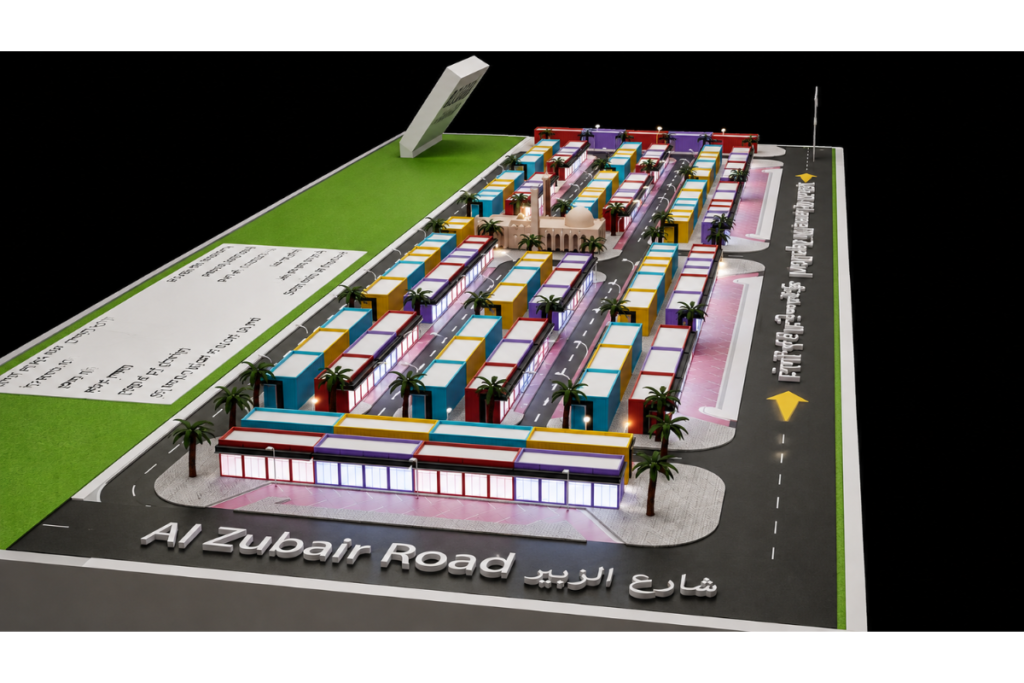 Detailed masterplan model for Dubai real estate project
